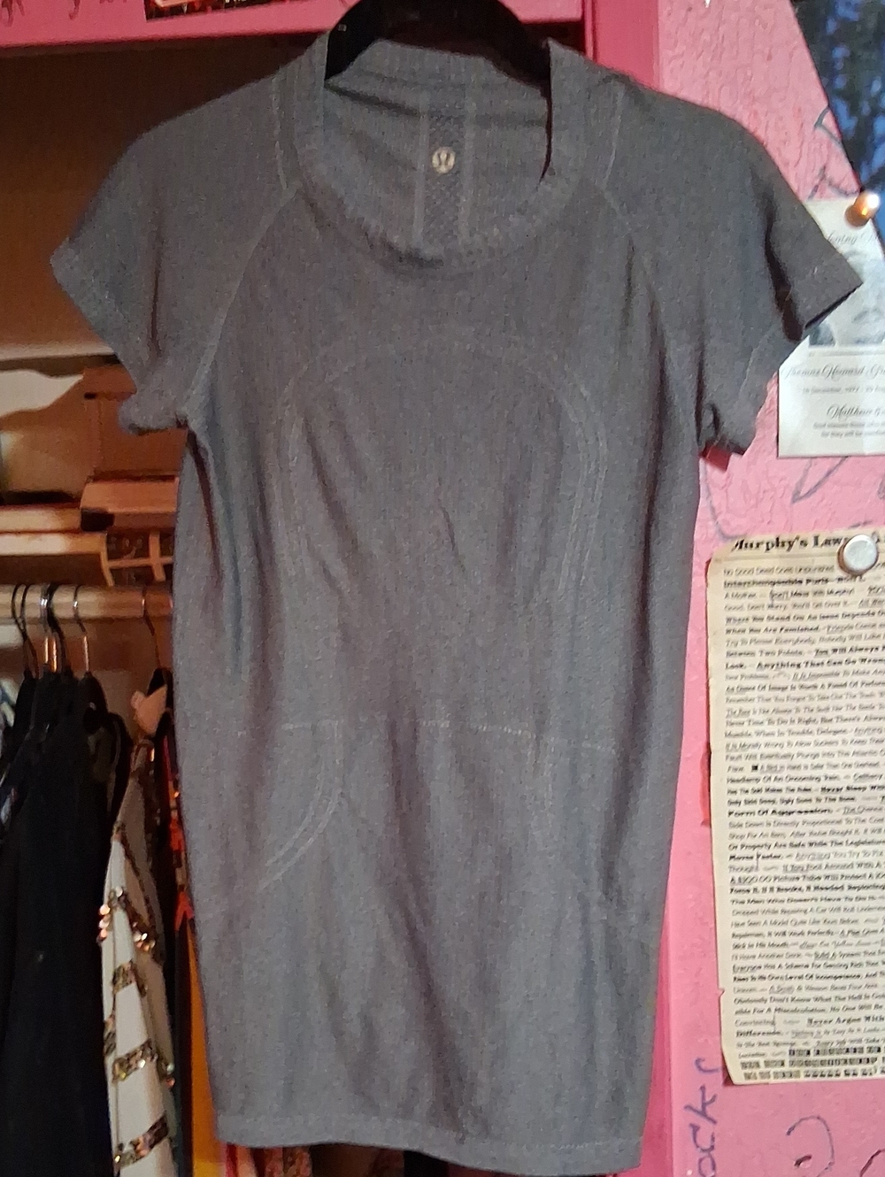lululemon athletica Short Sleeve Athletic Tee in Heather Gray